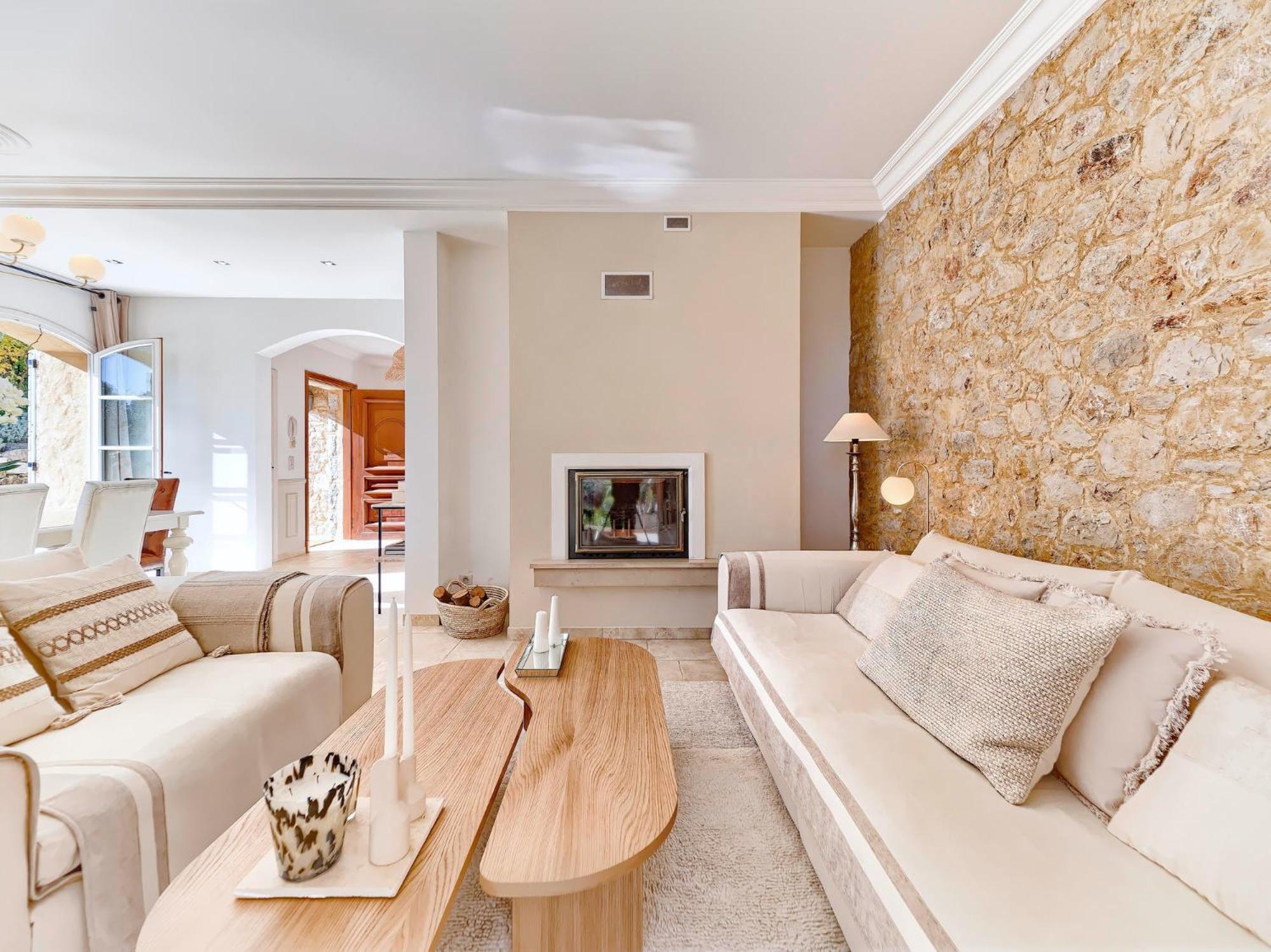 Villa Bastide D'Architecte En Pierre Cagnes-sur-Mer Exterior foto